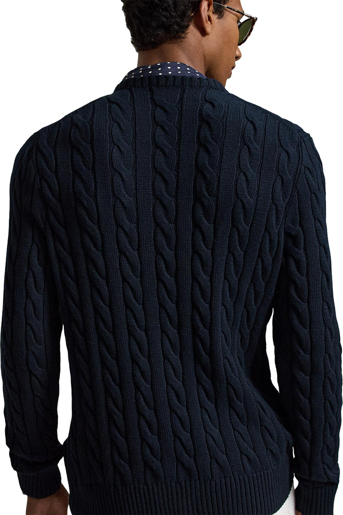 Product gallery image number 2 for product Cable-Knit Cotton Sweater - Men's