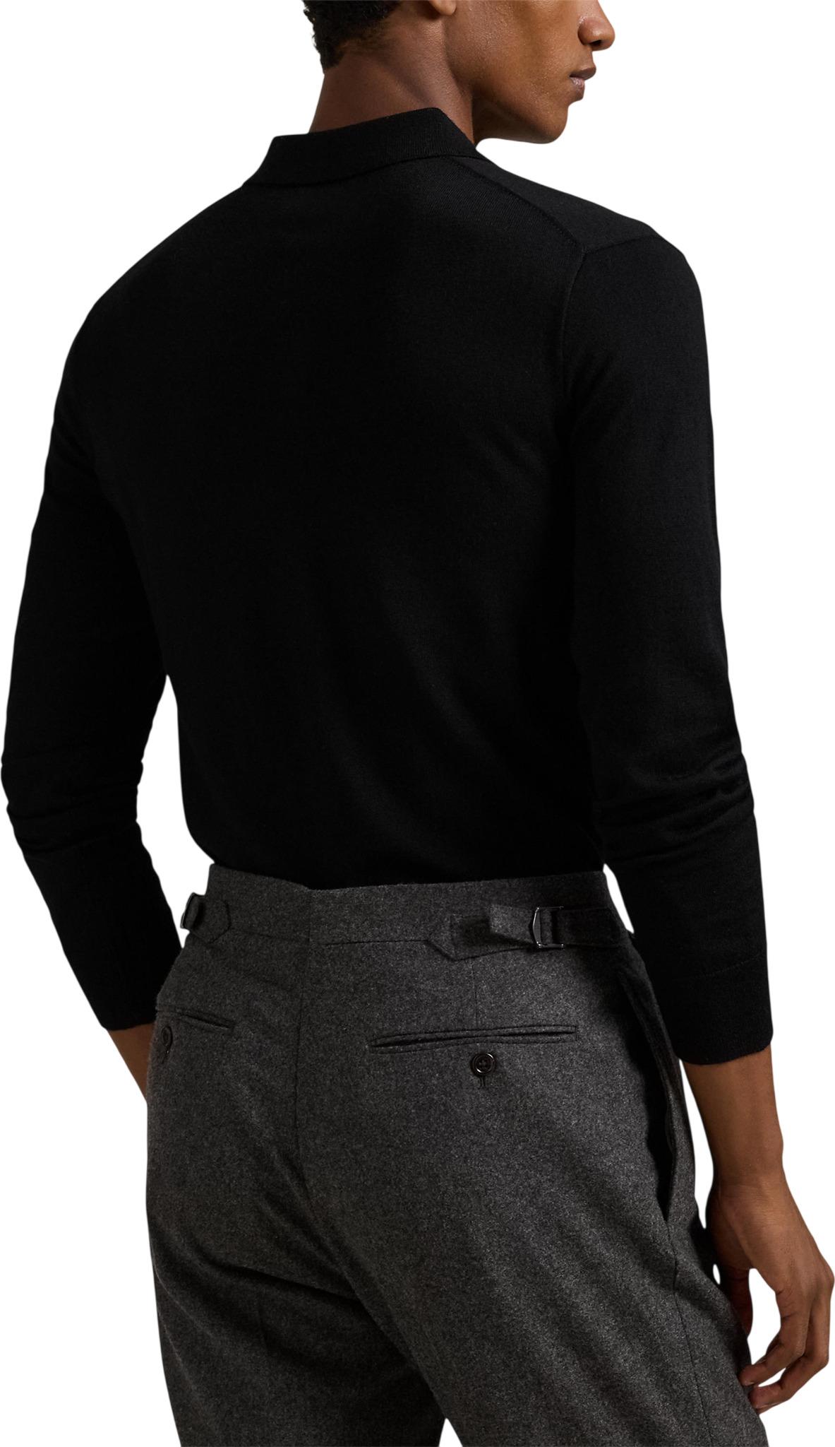 Product gallery image number 2 for product Washable Wool Polo-Collar Sweater - Men's
