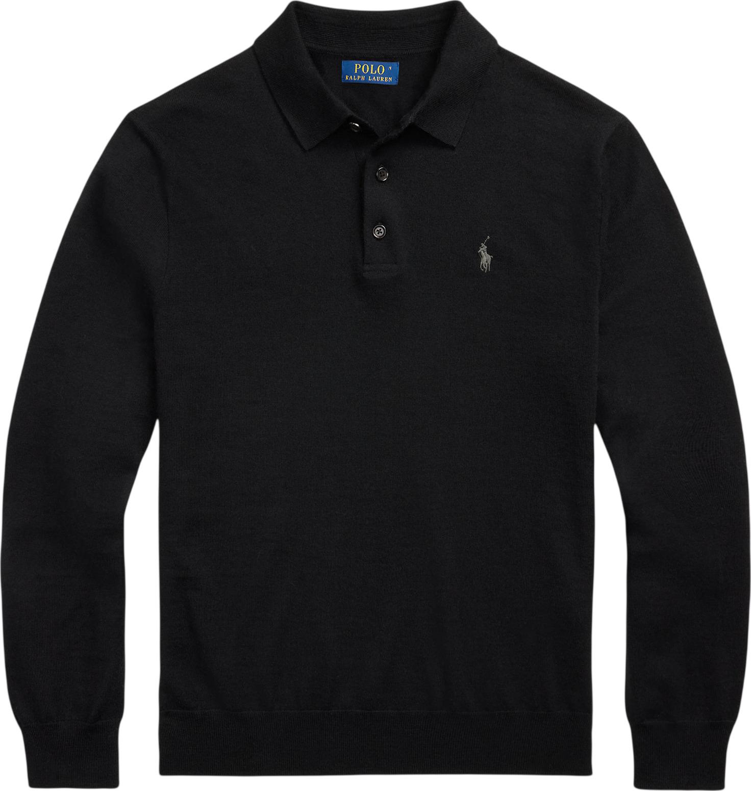 Product gallery image number 4 for product Washable Wool Polo-Collar Sweater - Men's