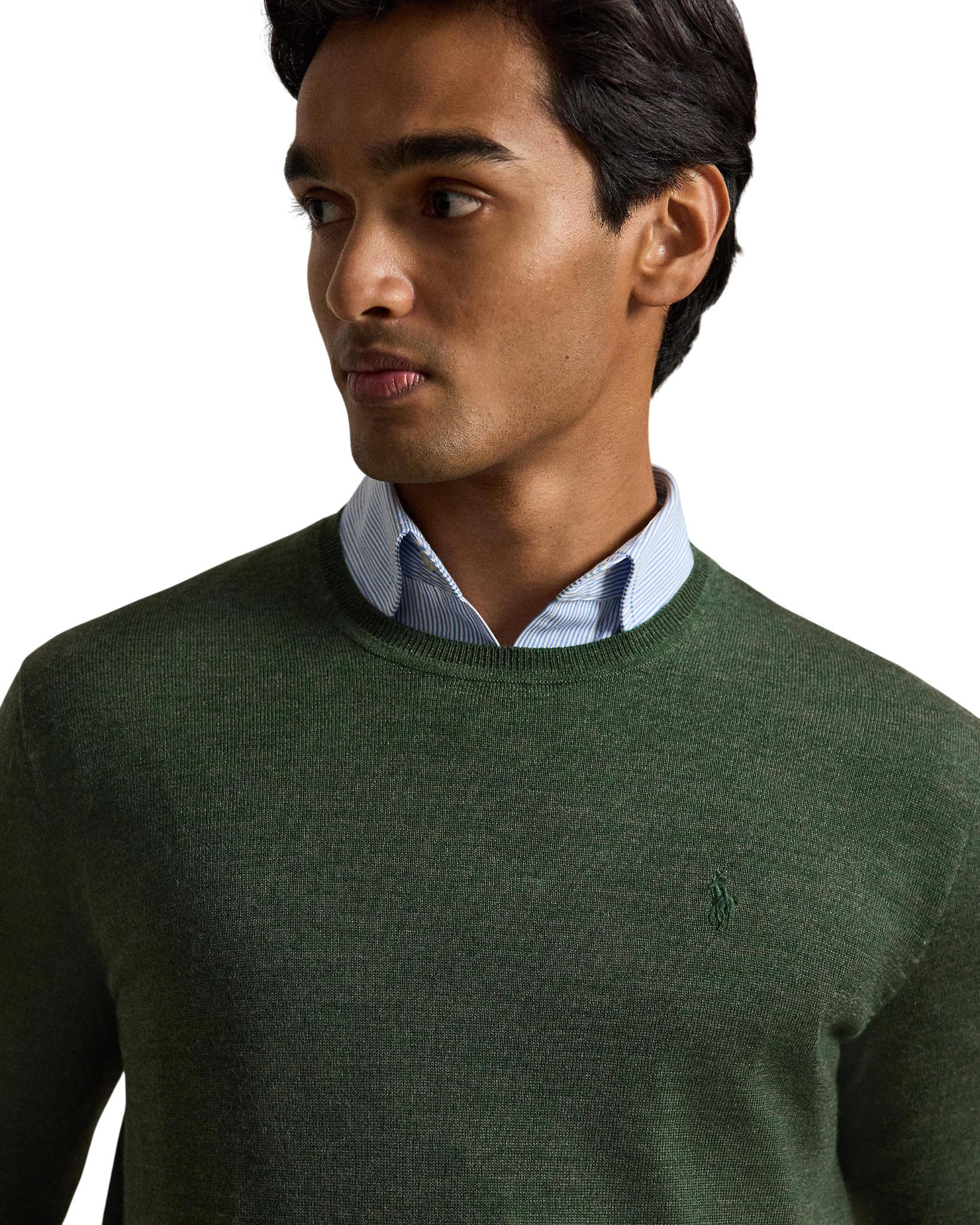 Product gallery image number 3 for product Washable Wool Crewneck Jumper - Men's