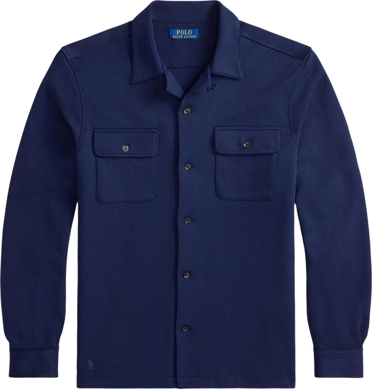 Product gallery image number 4 for product Lightweight Double Knit Long-Sleeve Camp Shirt - Men’s