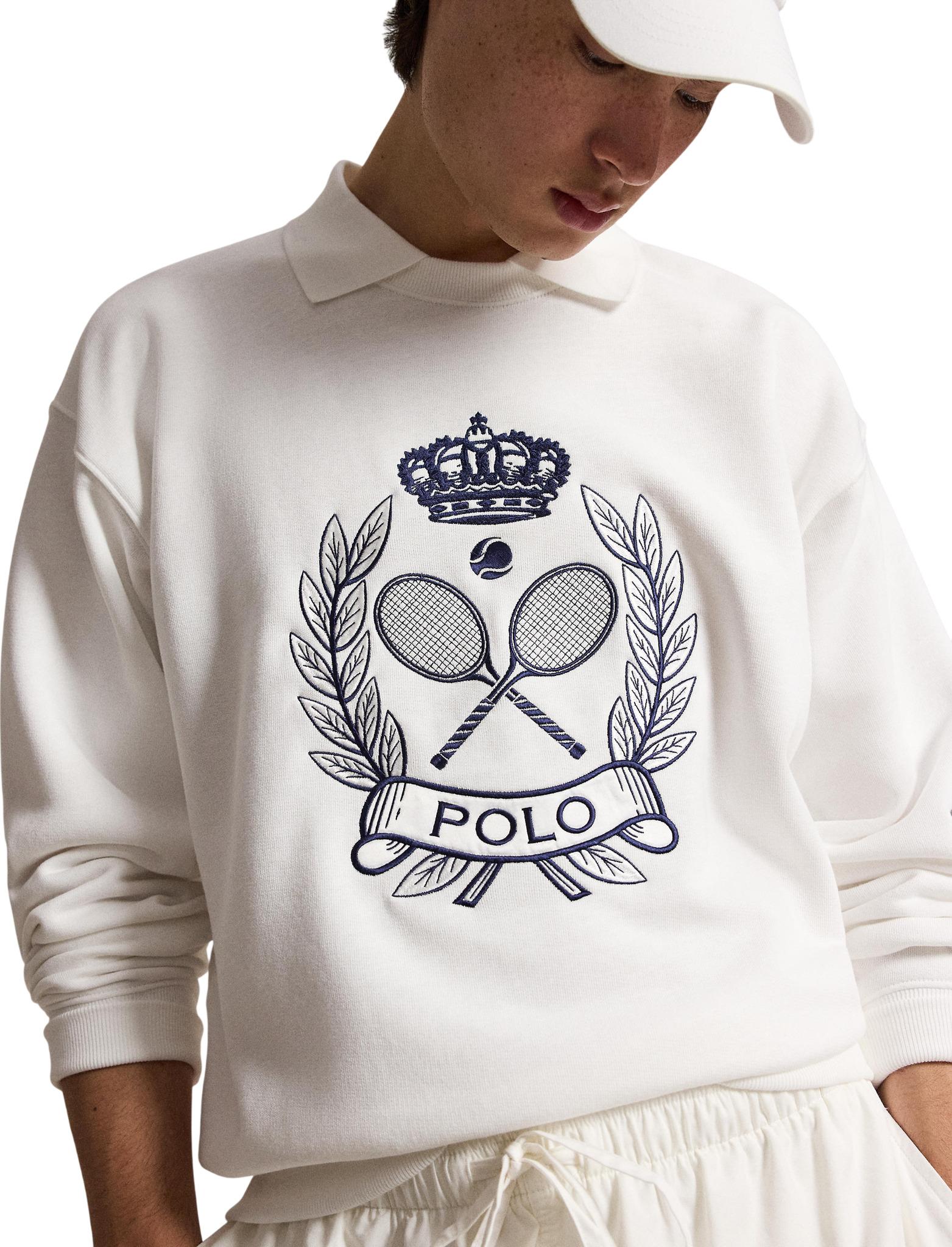 Product gallery image number 4 for product US Open Cotton Blend Crest Sweatshirt - Men’s
