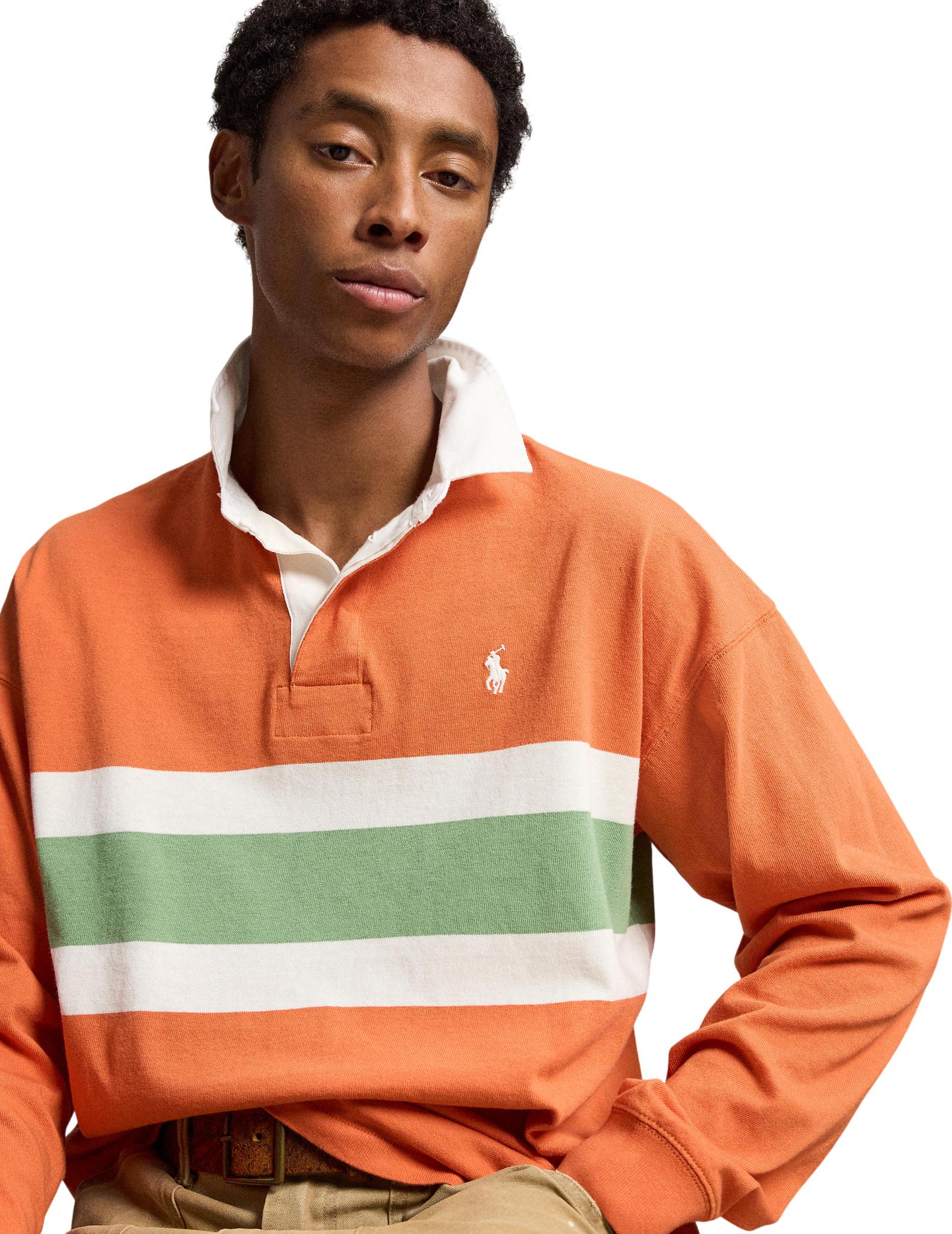 Product gallery image number 4 for product Big Fit Striped Jersey Rugby Shirt - Men's