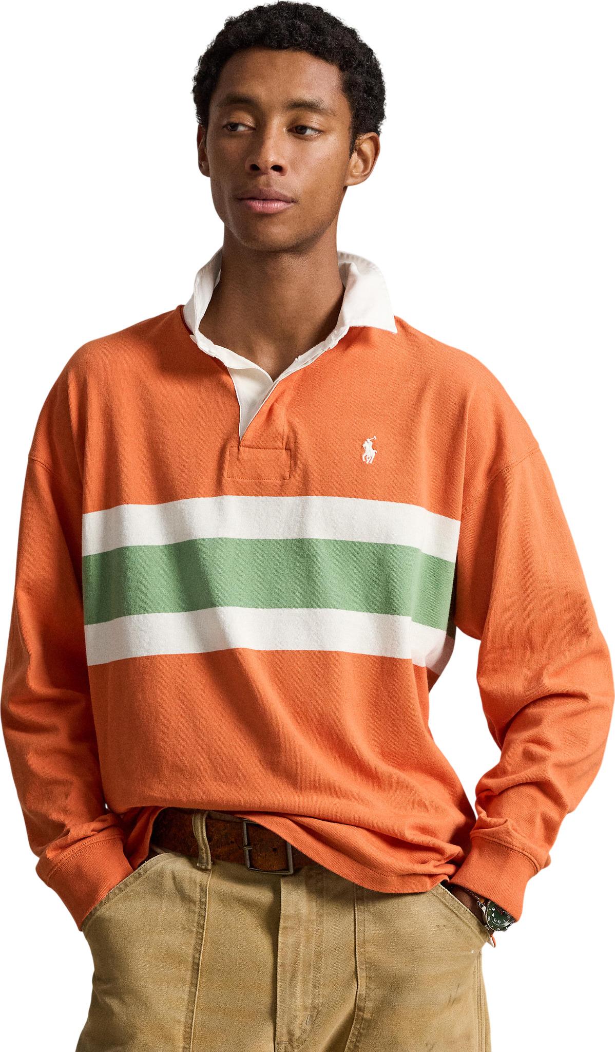 Product image for Big Fit Striped Jersey Rugby Shirt - Men's