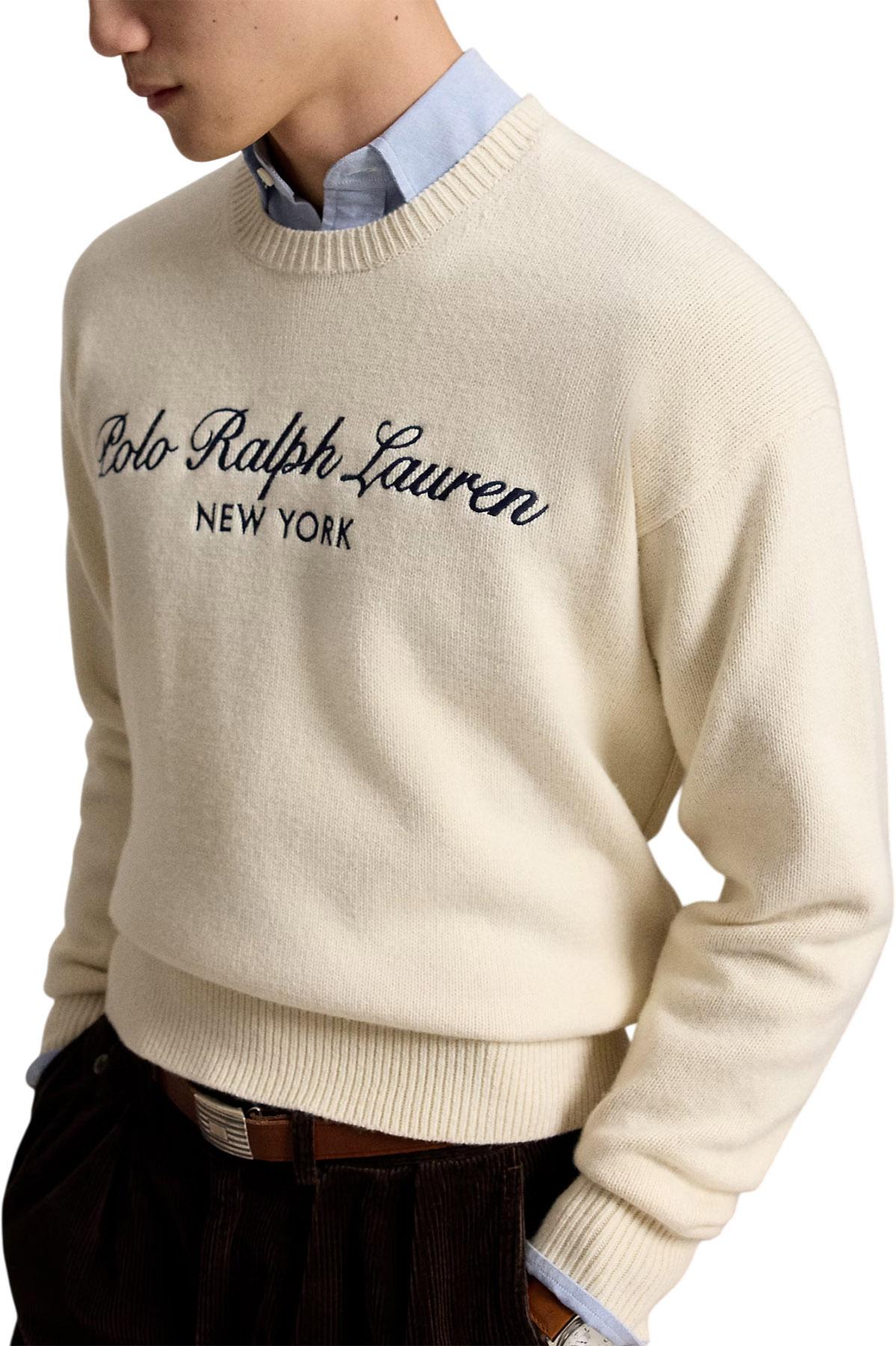 Product gallery image number 3 for product Relaxed Fit Wool-Cotton Sweater - Men's