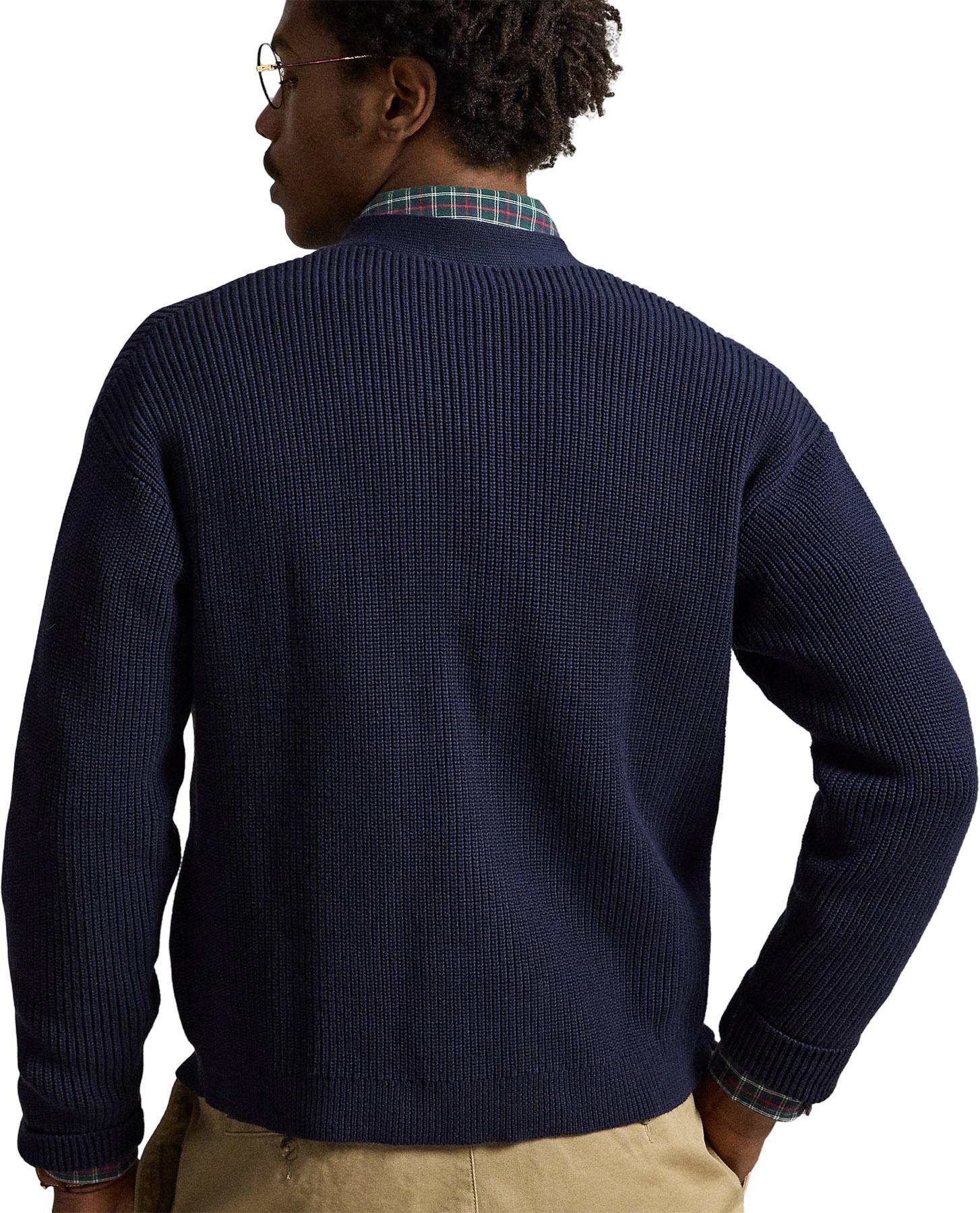 Numéro de l'image de la galerie de produits 2 pour le produit Cardigan col en V en coton - Homme