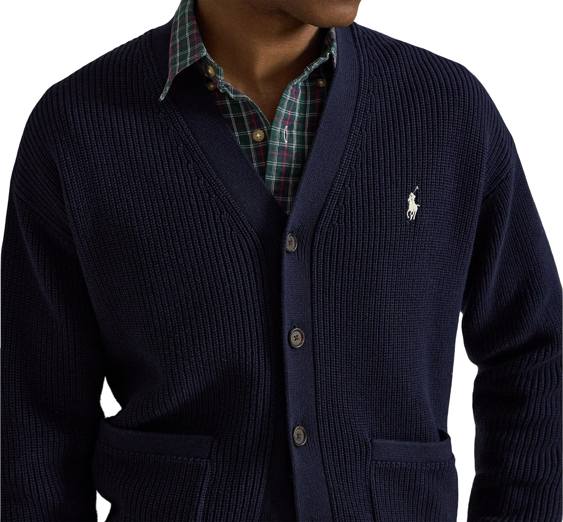Numéro de l'image de la galerie de produits 3 pour le produit Cardigan col en V en coton - Homme