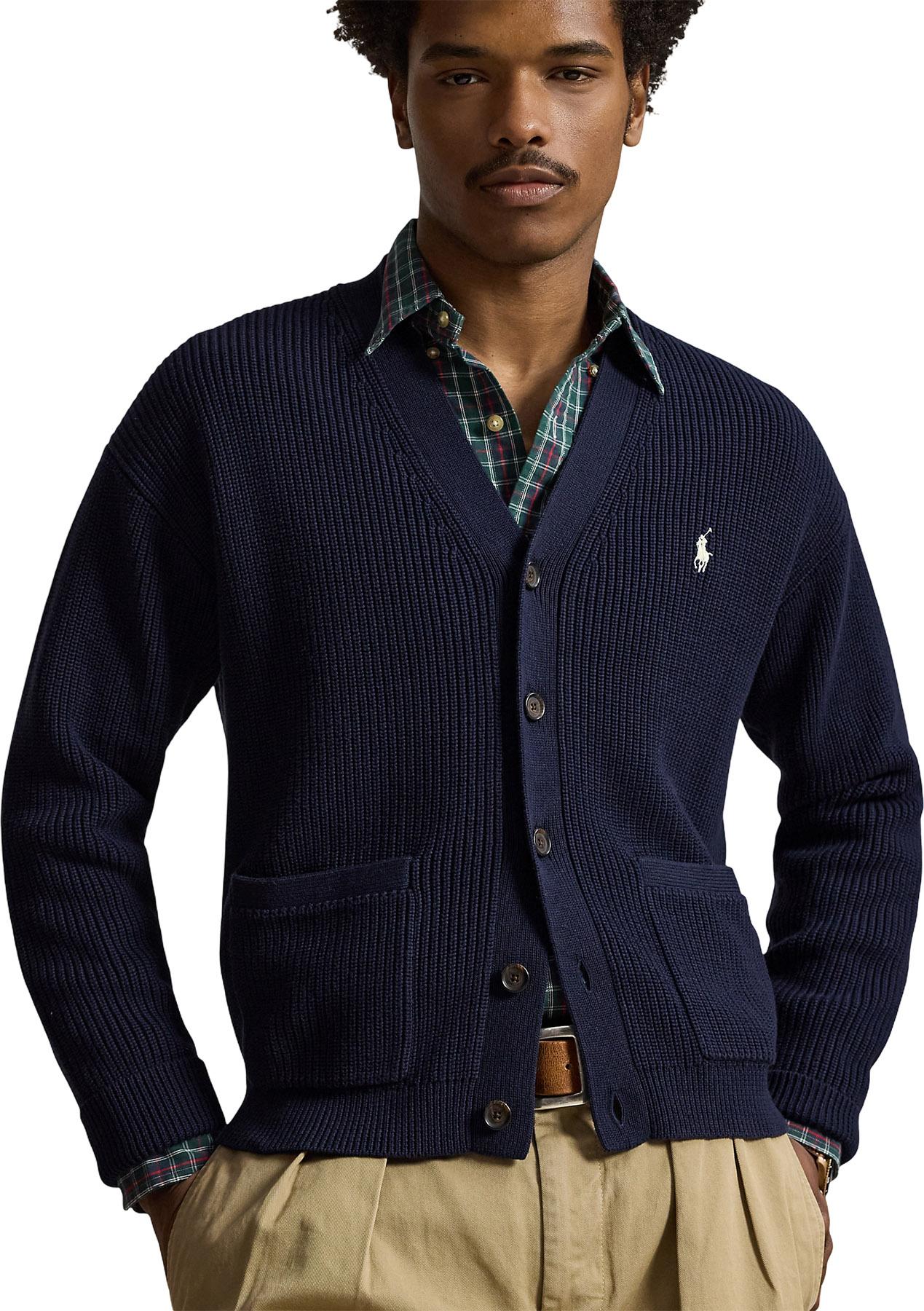 Numéro de l'image de la galerie de produits 4 pour le produit Cardigan col en V en coton - Homme