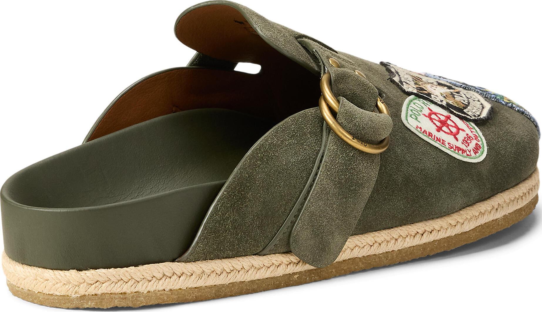 Product gallery image number 2 for product Turbach Logo-Patch Suede Clog Sandal - Men's