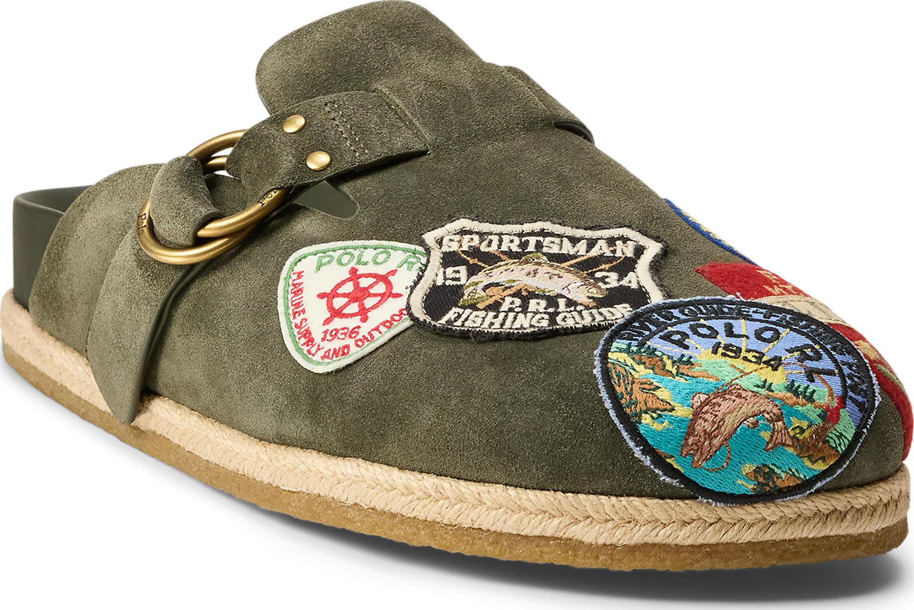 Product gallery image number 4 for product Turbach Logo-Patch Suede Clog Sandal - Men's