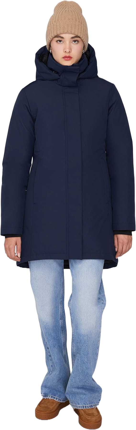 Image de produit pour Manteau d'hiver à capuchon en duvet Genia - Semi-ajustée - Femme