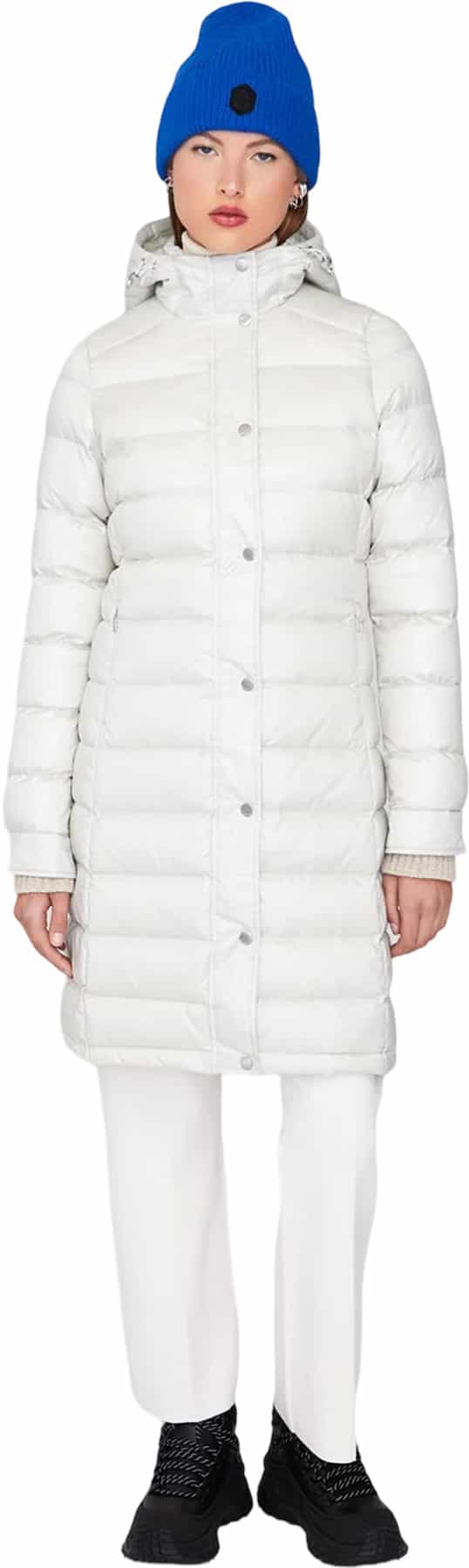 Image de produit pour Manteau à capuchon longue en duvet léger Dorothy - Femme