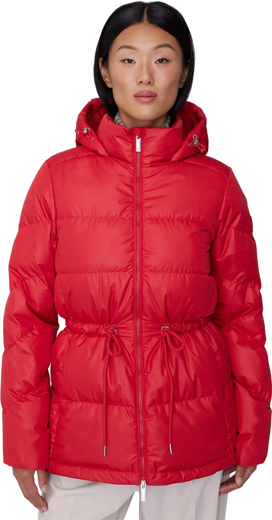 Image de produit pour Manteau en duvet légère à capuchon et taille cintrée Isabela - Femme