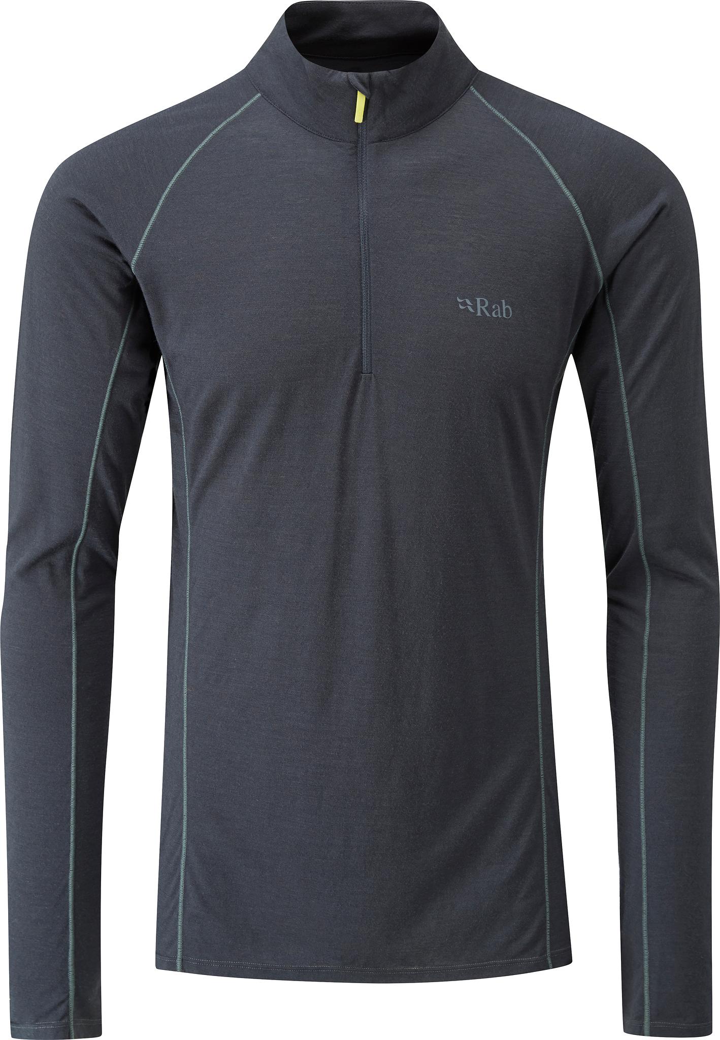 Product gallery image number 2 for product Merino 120 Long Sleeve Zip Tee - Men's