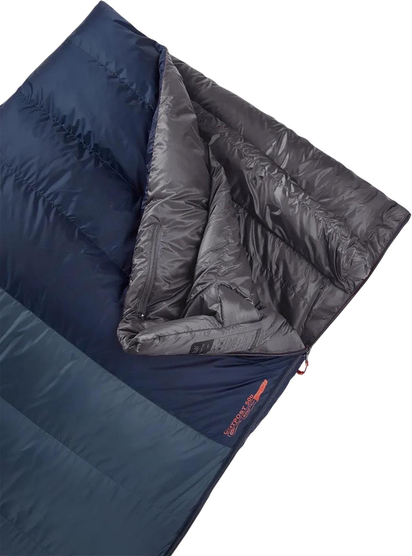 Product gallery image number 6 for product Outpost 500 Down Sleeping Bag Left Zip - Regular 0C / 35F