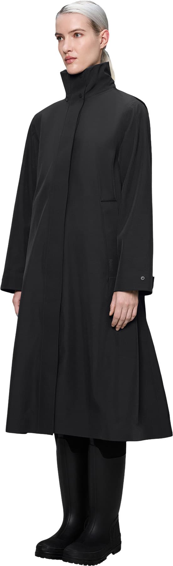 Numéro de l'image de la galerie de produits 3 pour le produit Manteau à coupe trapèze en coquille souple Suva - Femme