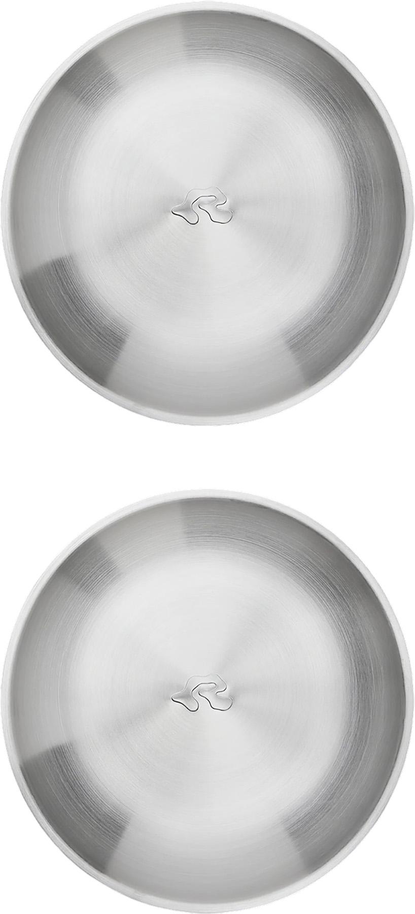 Product gallery image number 2 for product Stainless Steel 2-Pack Deep Plates