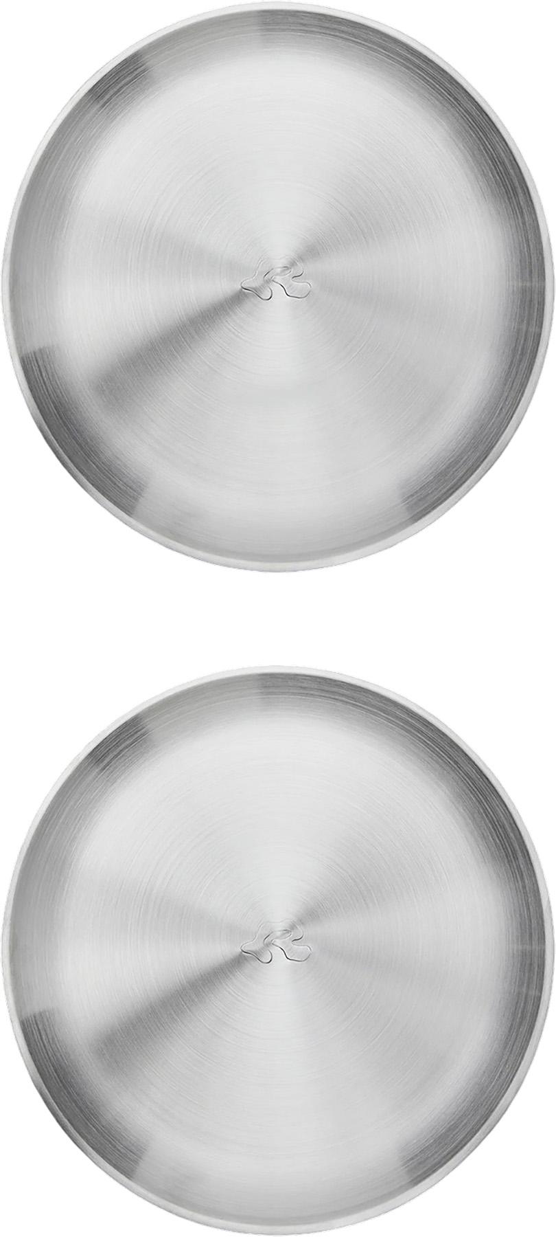 Product gallery image number 5 for product Stainless Steel 2-Pack Plates
