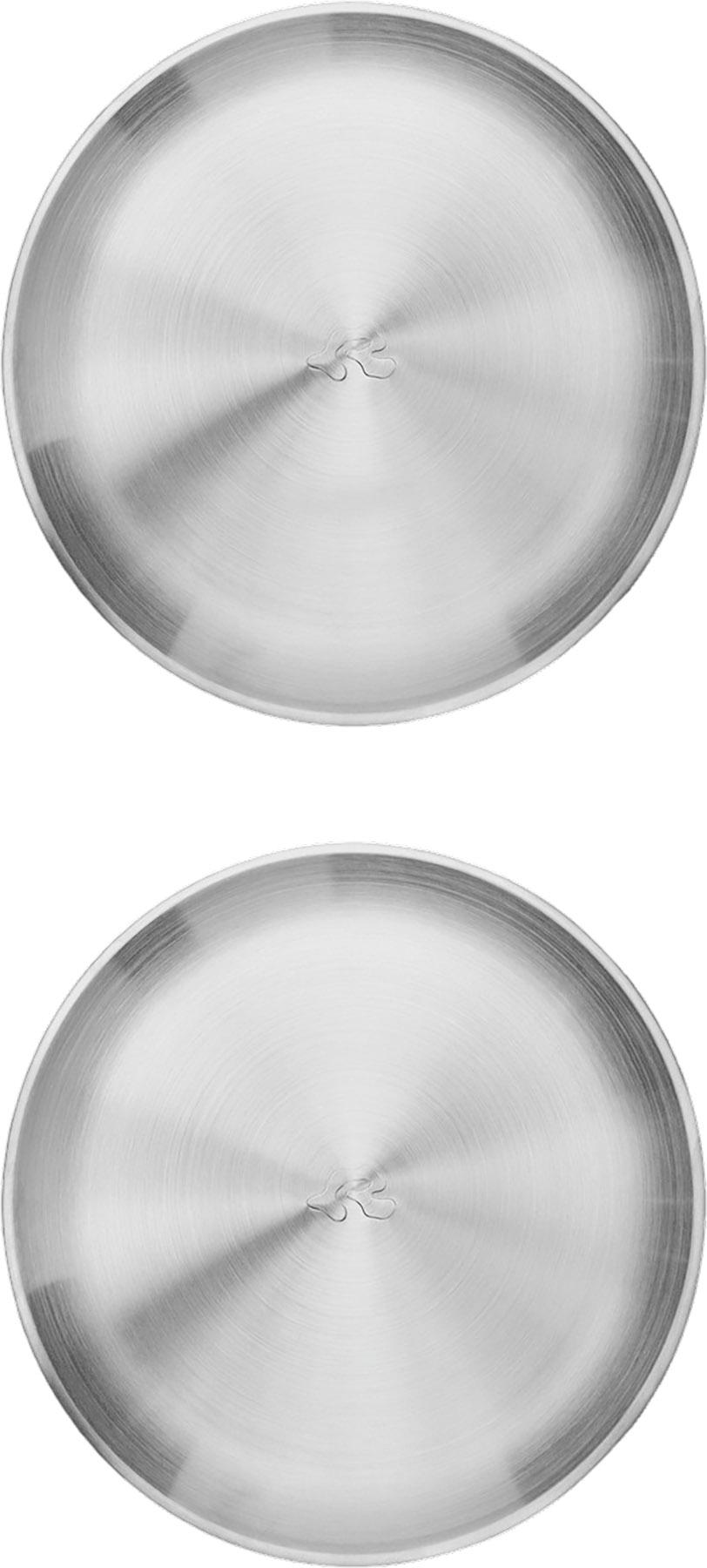 Product gallery image number 4 for product Stainless Steel 2-Pack Plates