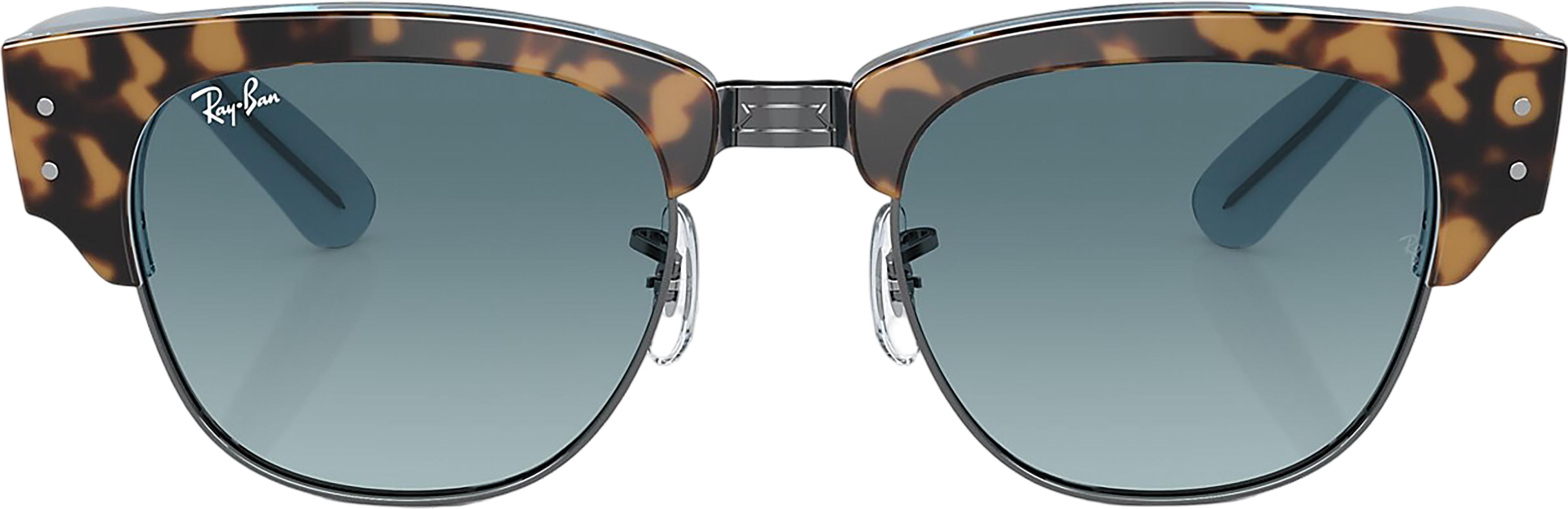 Product gallery image number 5 for product Mega Clubmaster Sunglasses - Polished Havana On Blue On Gunmetal - Blue Lens - Unisex