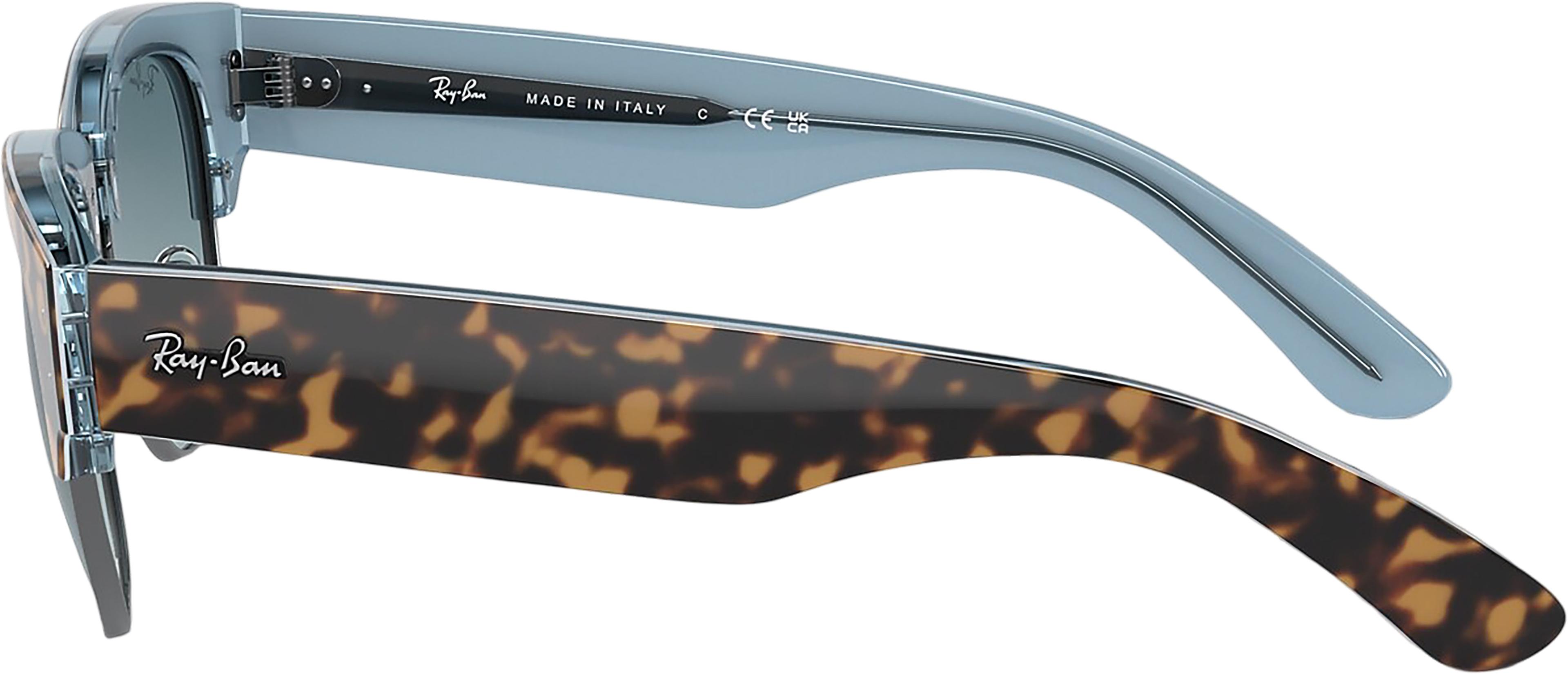 Product gallery image number 3 for product Mega Clubmaster Sunglasses - Polished Havana On Blue On Gunmetal - Blue Lens - Unisex