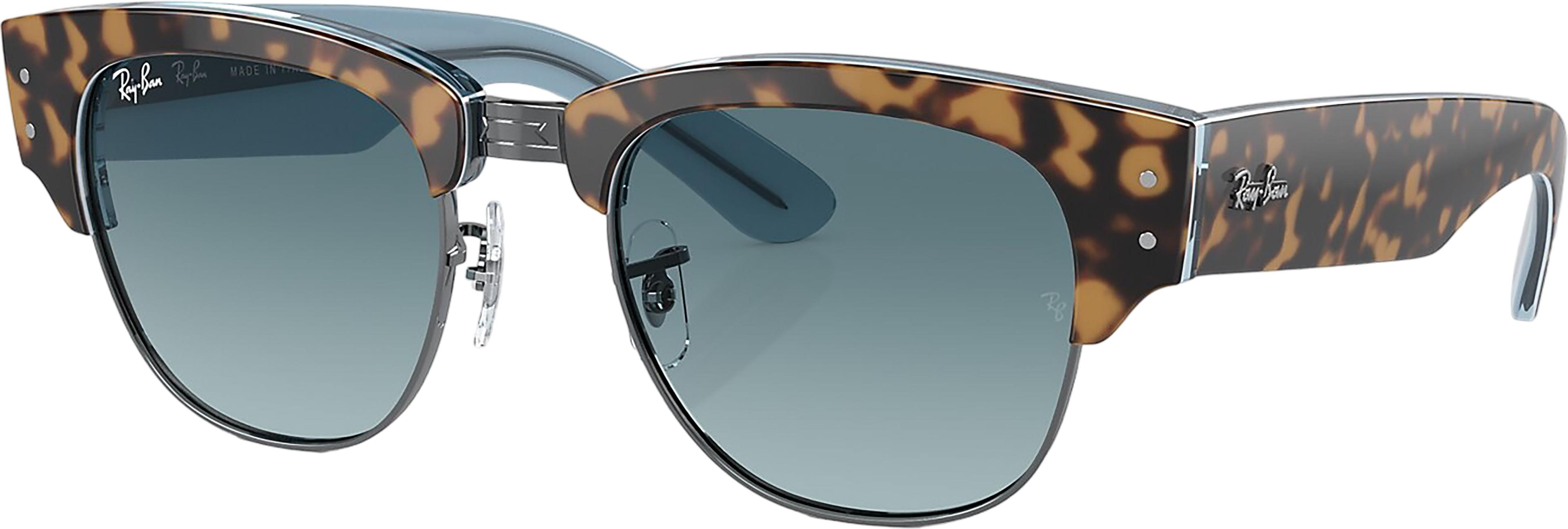 Product image for Mega Clubmaster Sunglasses - Polished Havana On Blue On Gunmetal - Blue Lens - Unisex