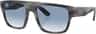 Colour: Striped Gray - Clear Gradient Blue
