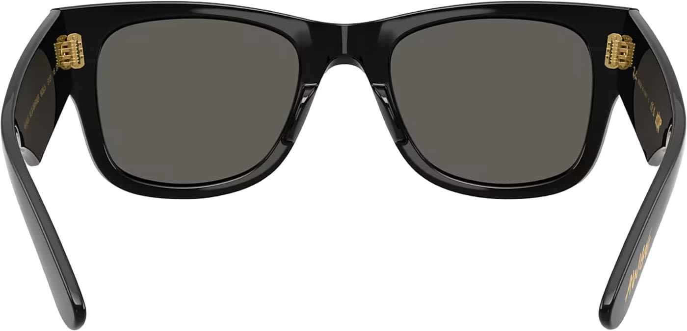 Product gallery image number 2 for product Mega Wayfarer Blacked Out Sunglasses - Polished Black - Ultra Black Lens - Unisex