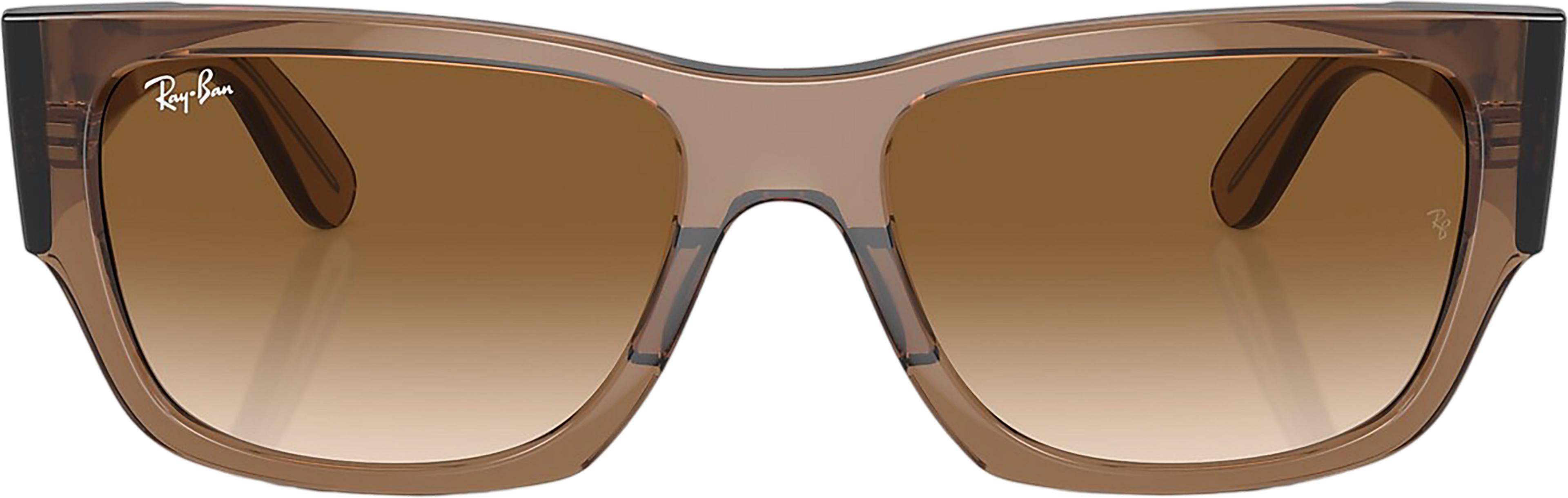 Product gallery image number 4 for product Carlos Sunglasses - Polished Transparent Light Brown - Clear and Brown Lens - Unisex