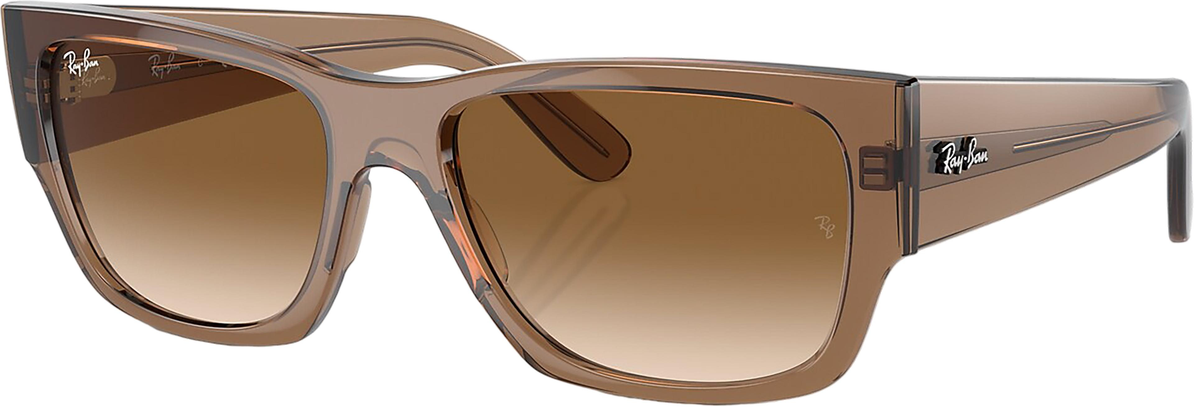Product image for Carlos Sunglasses - Polished Transparent Light Brown - Clear and Brown Lens - Unisex