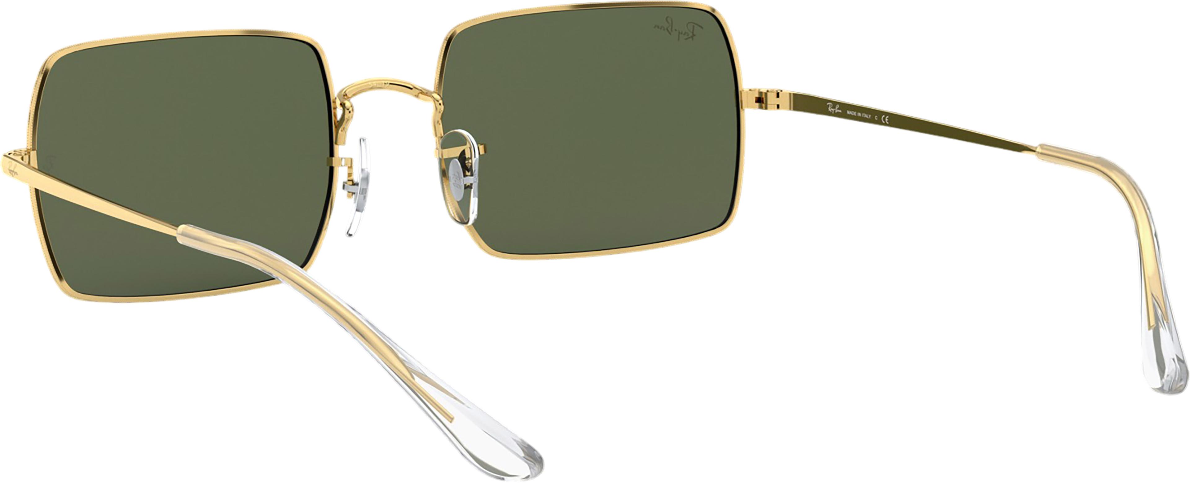 Product gallery image number 3 for product Rectangle 1969 Sunglasses - Legend Gold - G-15 Green Lens - Unisex