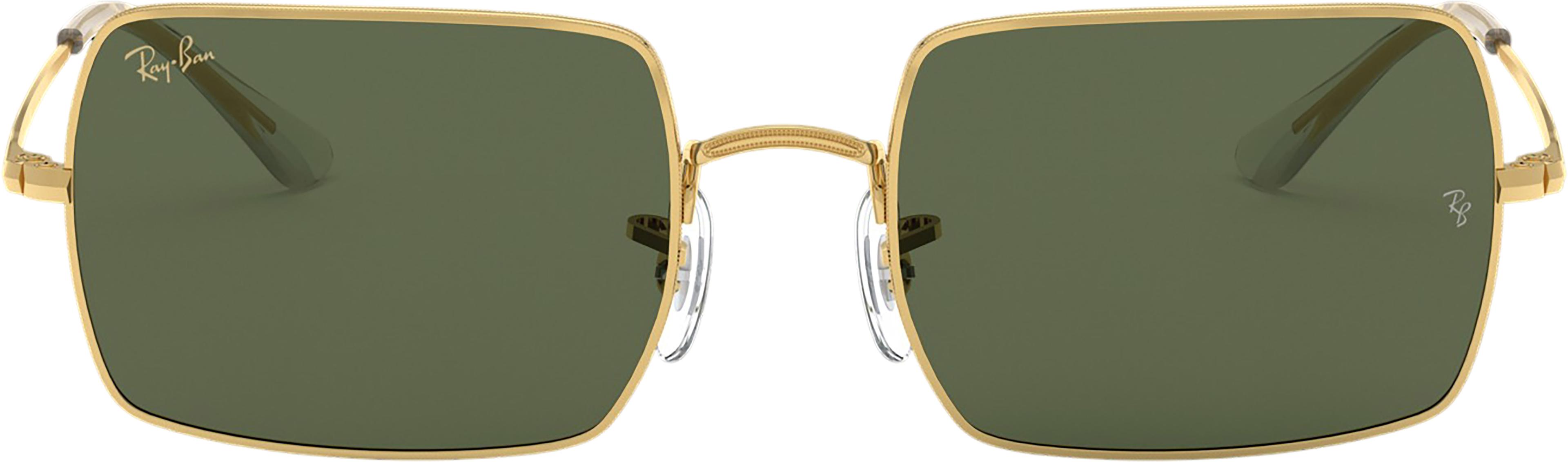 Product gallery image number 2 for product Rectangle 1969 Sunglasses - Legend Gold - G-15 Green Lens - Unisex