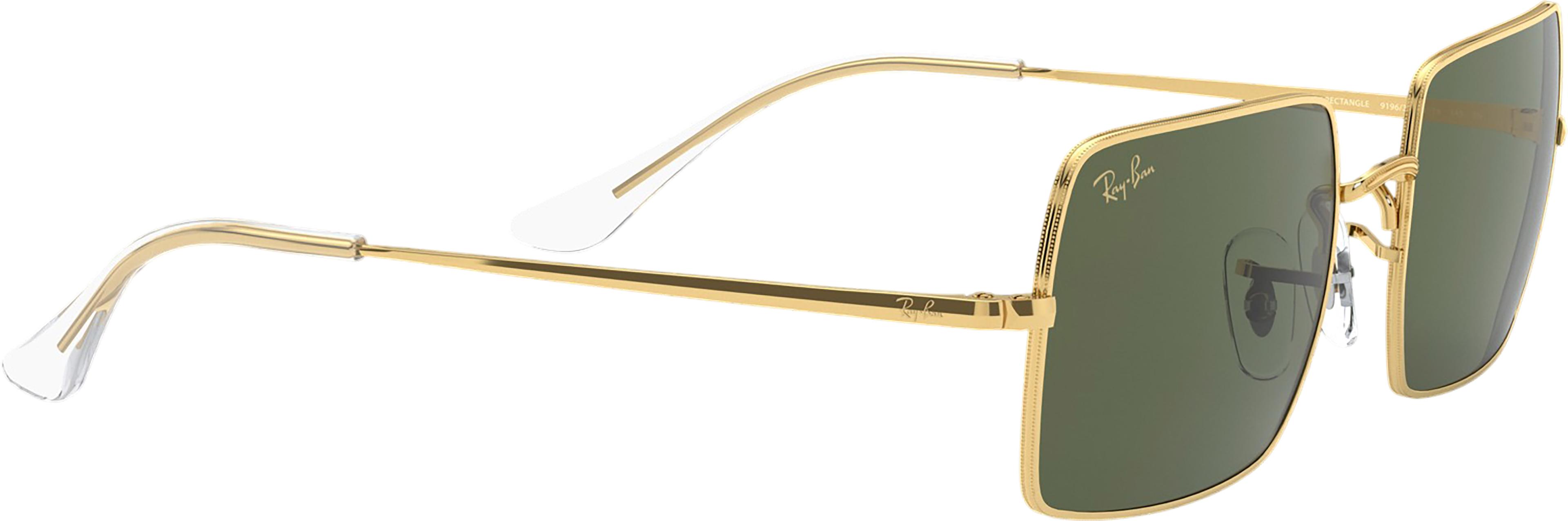Product gallery image number 4 for product Rectangle 1969 Sunglasses - Legend Gold - G-15 Green Lens - Unisex