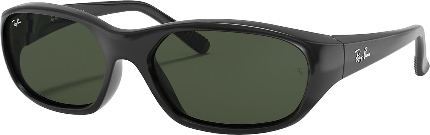 Product image for Daddy-O Sunglasses - Polished Black - G-15 Green Lens - Unisex