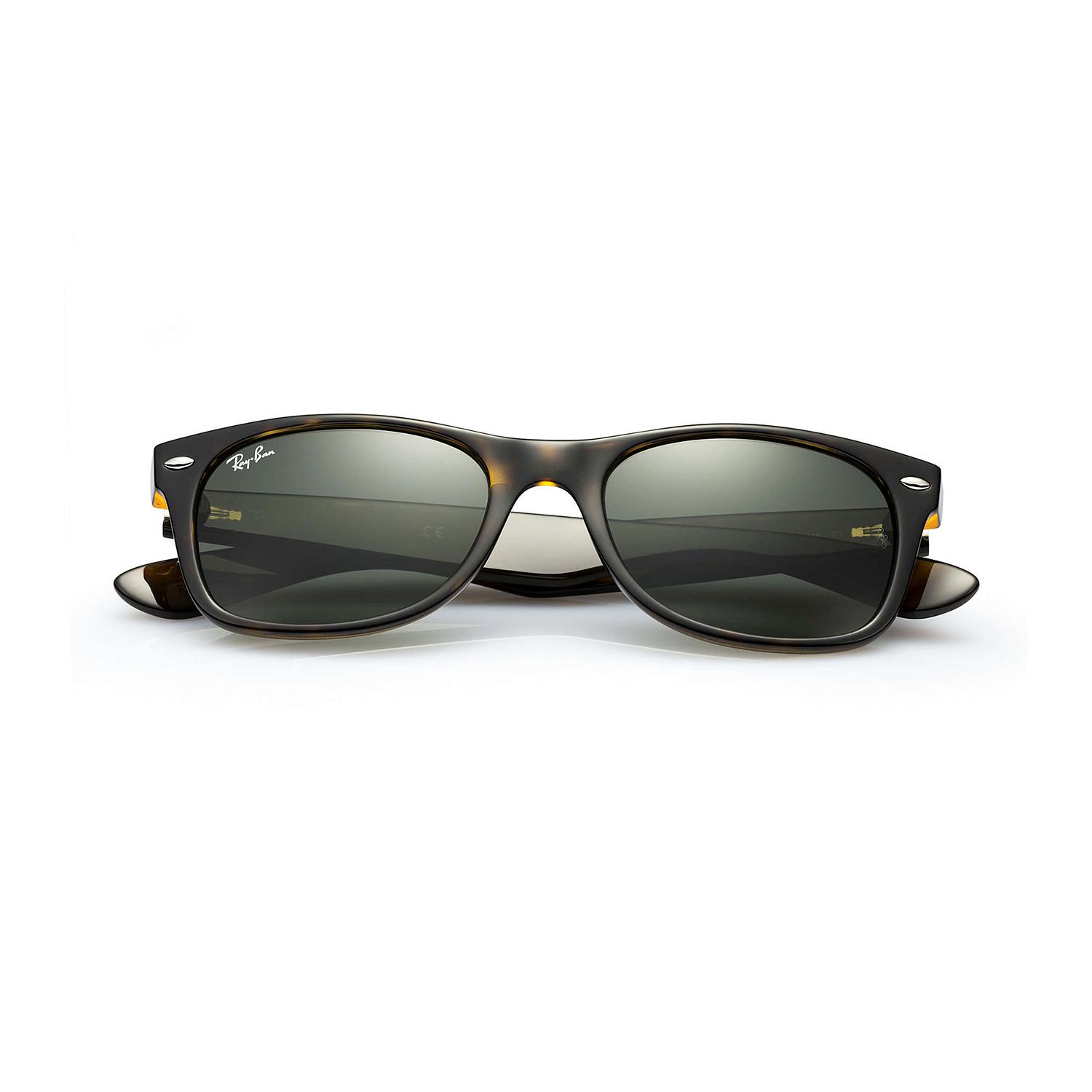 Product gallery image number 2 for product New Wayfarer Classic - Tortoise Frame - Green Classic G-15 Lens