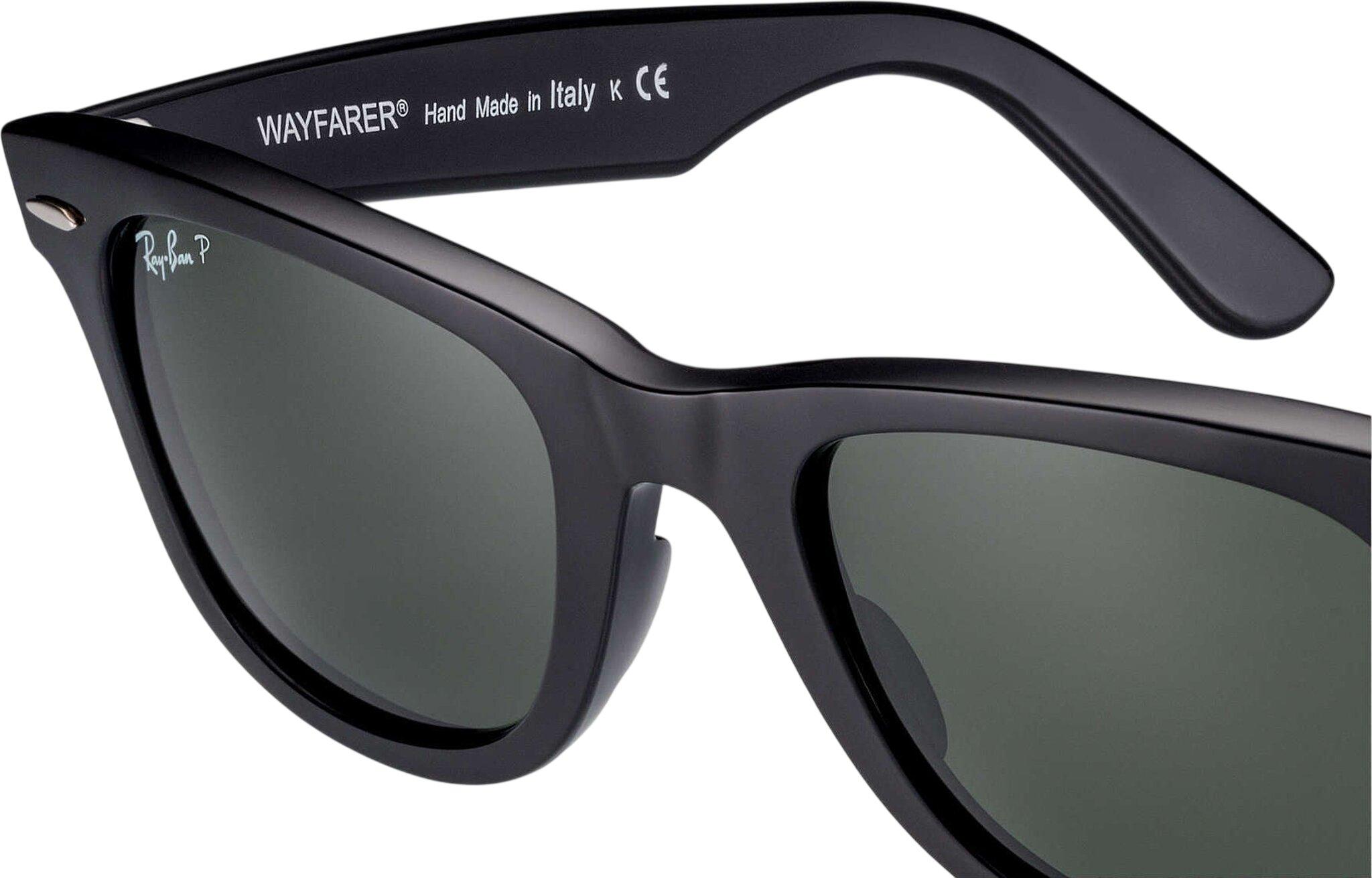 Numéro de l'image de la galerie de produits 5 pour le produit Original Wayfarer Classic - Black - Lentille polarisée Green Classic G-15