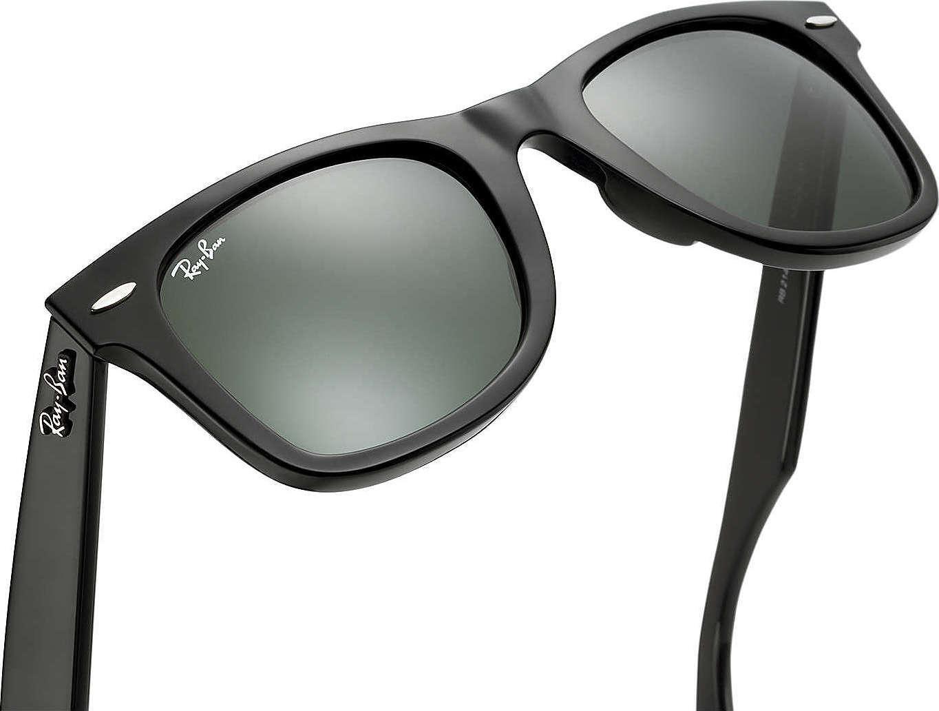 Product gallery image number 4 for product Original Wayfarer Classic - Black - Polarized Green Classic G-15