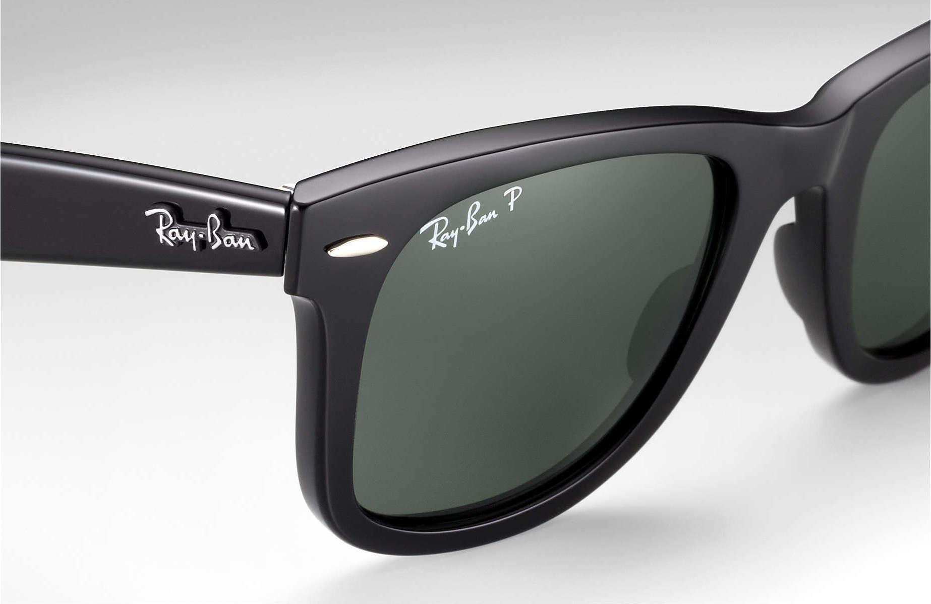 Product gallery image number 2 for product Original Wayfarer Classic - Black - Polarized Green Classic G-15