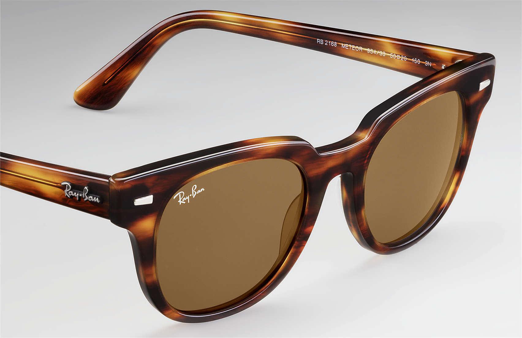 Product gallery image number 4 for product Meteor Classic - Stripped Havana Tortoise - Brown Classic B-15