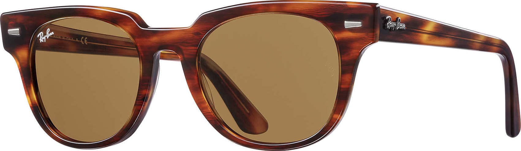 Product gallery image number 1 for product Meteor Classic - Stripped Havana Tortoise - Brown Classic B-15