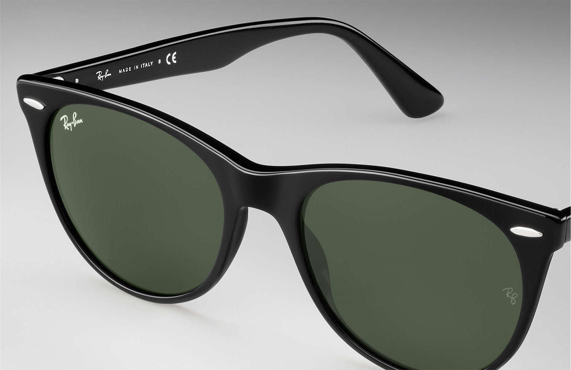 Product gallery image number 2 for product Wayfarer II Evolve - Black - Green Classic G-15