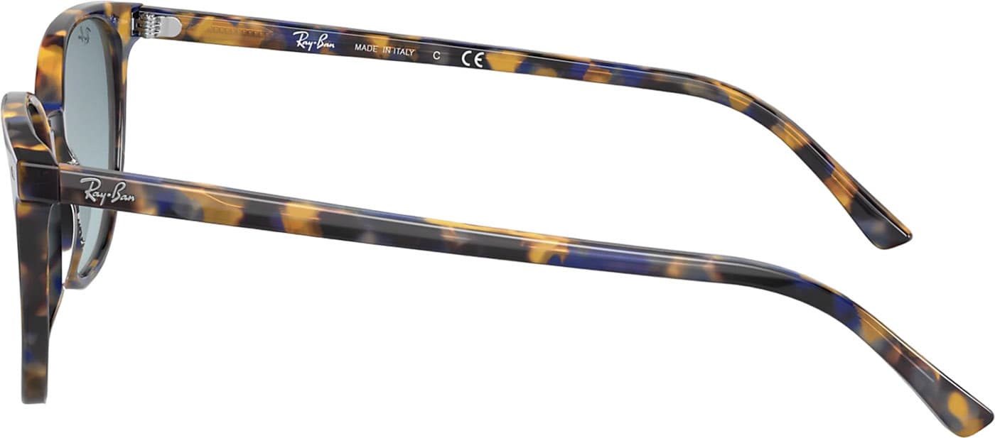 Product gallery image number 5 for product Elliot Sunglasses - Polished Yellow and Blue Havana - Blue Gradient Lens - Unisex