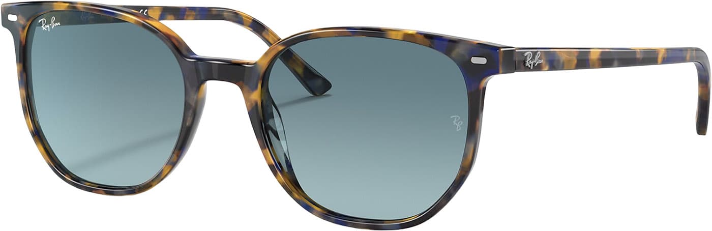 Product image for Elliot Sunglasses - Polished Yellow and Blue Havana - Blue Gradient Lens - Unisex