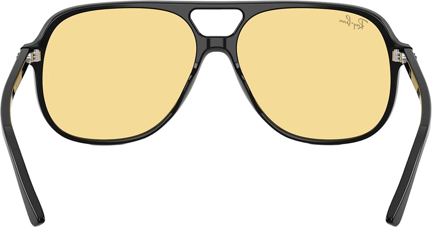 Product gallery image number 2 for product Bill Summer Capsule Sunglasses - Polished Black - Yellow Lens - Unisex