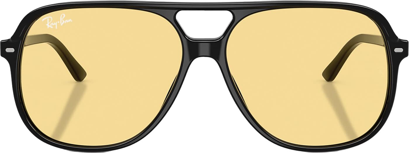 Product gallery image number 3 for product Bill Summer Capsule Sunglasses - Polished Black - Yellow Lens - Unisex