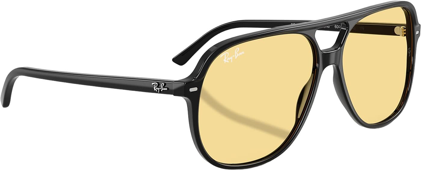 Product gallery image number 6 for product Bill Summer Capsule Sunglasses - Polished Black - Yellow Lens - Unisex