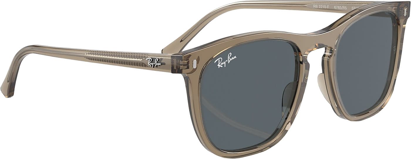 Product gallery image number 6 for product RB2210 Sunglasses - Polished Transparent Light Brown - Green Lens - Unisex