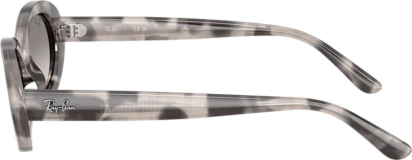 Product gallery image number 4 for product RB2223 Sunglasses - Polished Opal Grey Havana - Clear Gradient Grey Lens - Women's