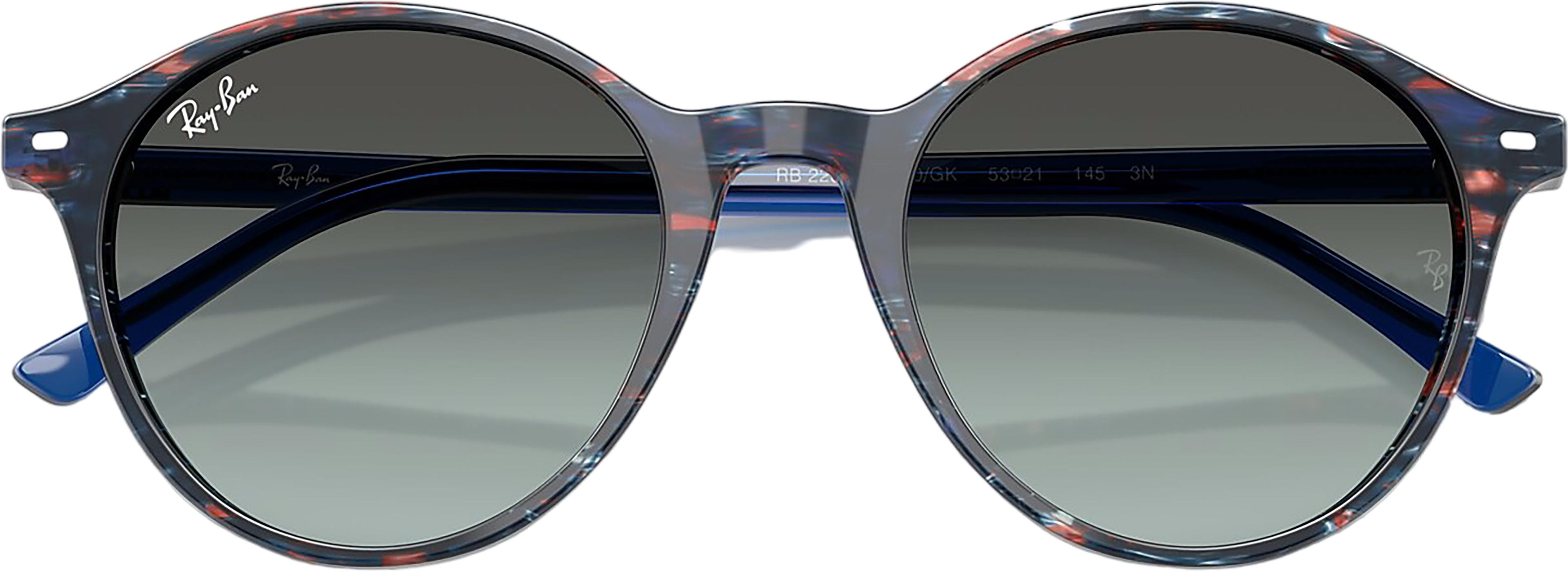 Product gallery image number 4 for product RB2230F Sunglasses - Polished Transparent Shade Fantasy Blue - Blue Lens - Unisex