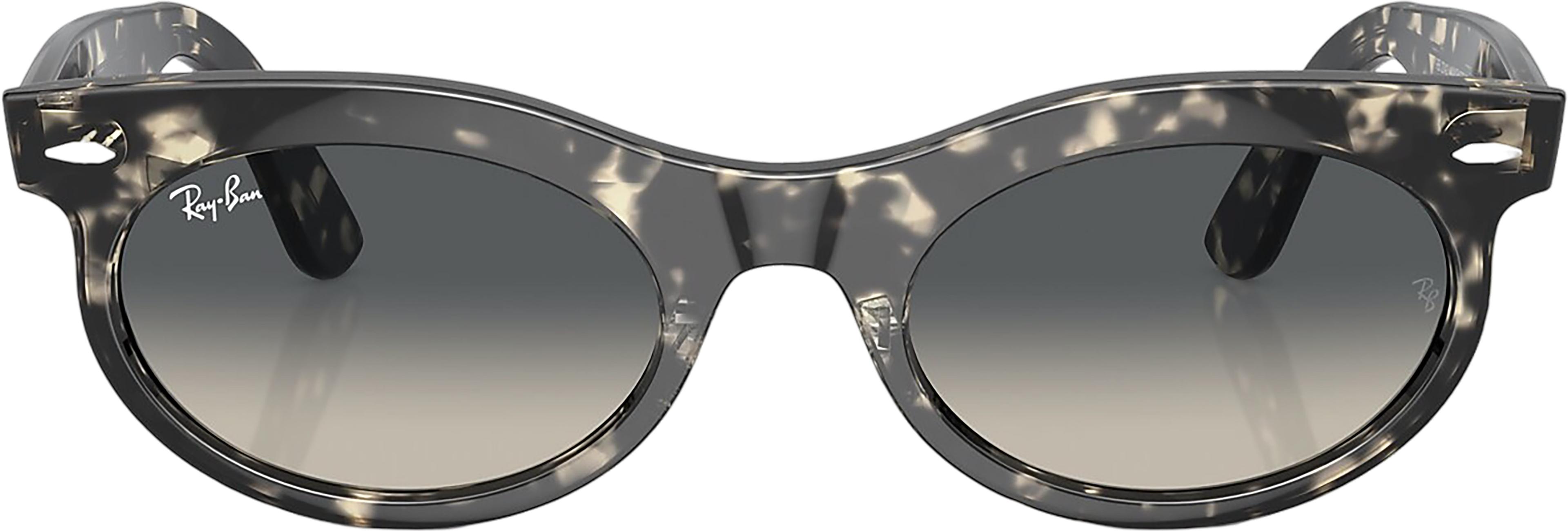 Product gallery image number 4 for product Wayfarer Oval Sunglasses - Polished Grey Havana - Grey Lens - Unisex